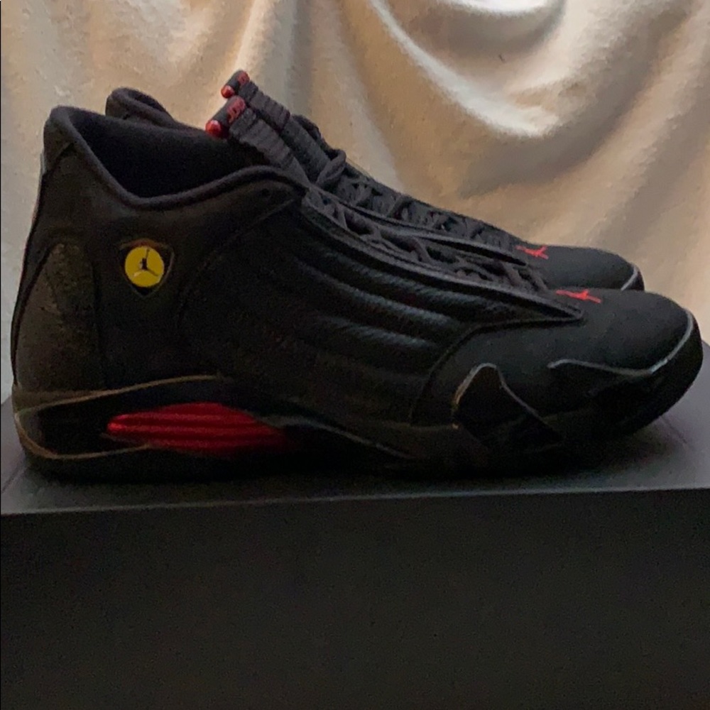 Black/rd/ ylw Retro Jordan 14